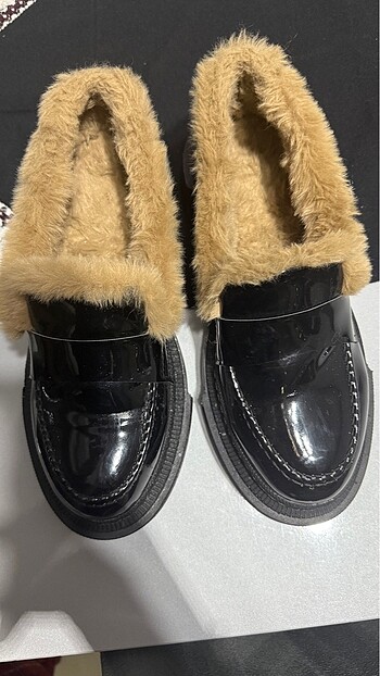 Diğer İçi kürklü loafer ayakkabı