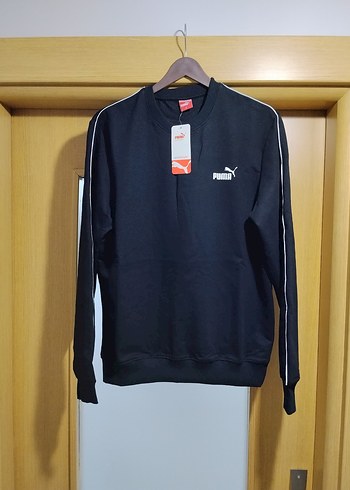 Puma Siyah Bisiklet Yaka Sweatshirt