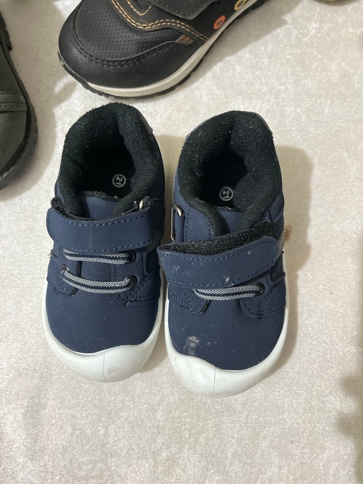 Erkek Çocuk Mavi Spor Ayakkabı Cırt Cırtlı - Görsel 2