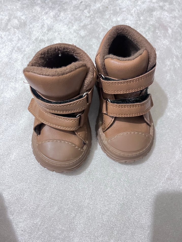 Kahverengi Erkek Çocuk Cırt Cırtlı Bot - Görsel 2