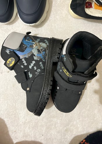 Kemerli Siyah Kamuflaj Erkek Çocuk Spor Ayakkabı - Görsel 3