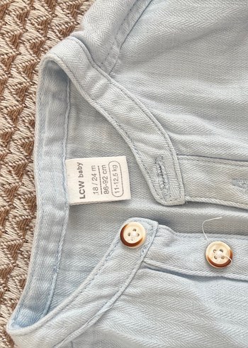 LC Waikiki Bej Keten Erkek Çocuk Gömlek