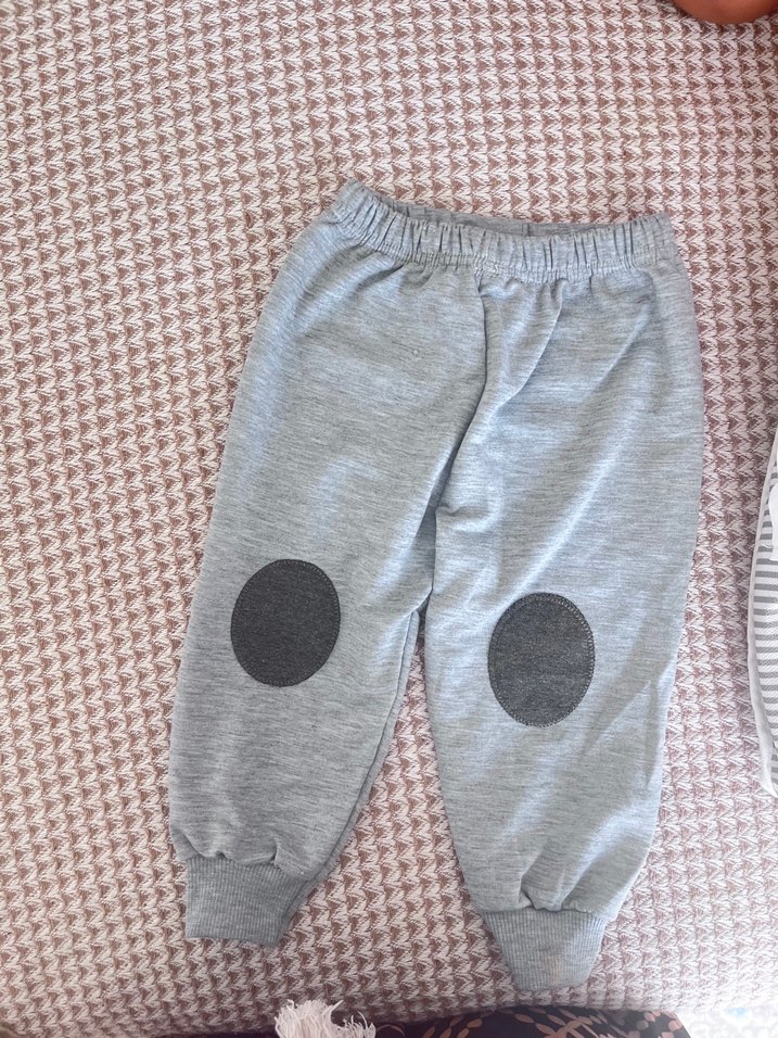 Erkek Çocuk Düğmeli Bol Kesim Kahverengi Pantolon - Görsel 4