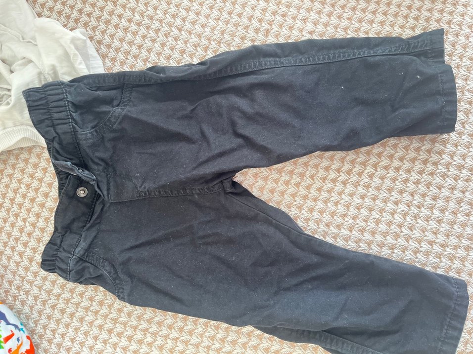 Erkek Çocuk Düğmeli Bol Kesim Kahverengi Pantolon - Görsel 3