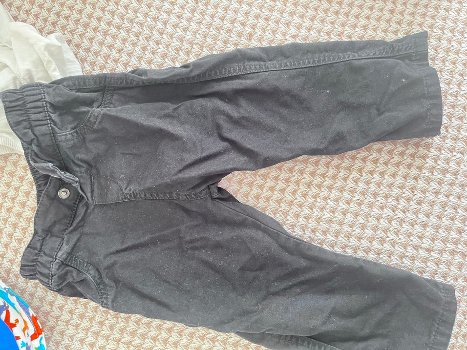 Erkek Çocuk Düğmeli Bol Kesim Kahverengi Pantolon - Görsel 2