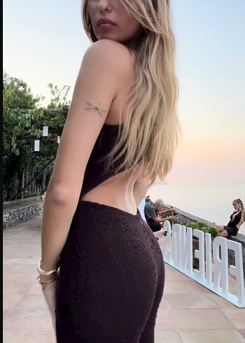 xs Beden Souvie Kadın Kahverengi Puantiyeli V Yaka Tulum