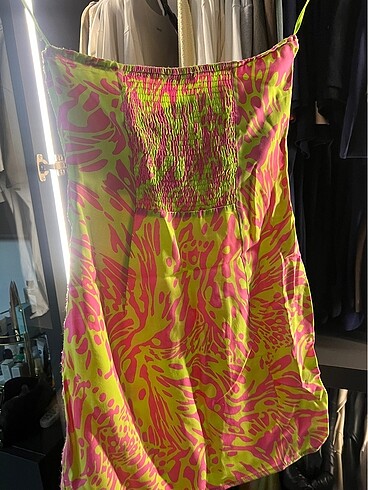 Bershka Bershka straplez mini elbise