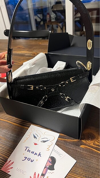 Bottega Veneta Manc çanta lilith orjinal siyah faturalı