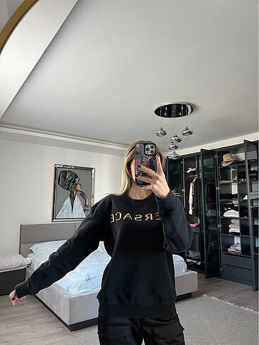 m Beden Versace sweatshirt arjinal