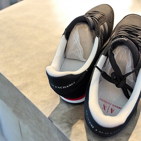 43 Beden siyah Renk Sıfır Armani Exchange Erkek Sneaker