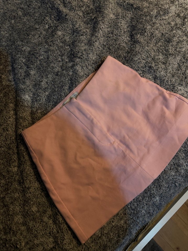 Pembe Mini Etek, Düz, Günlük - Görsel 2