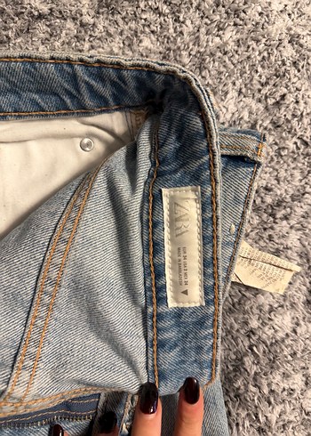 Bol Kesim Kadın Kot Pantolon - Görsel 3