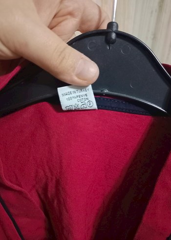 Bordo Uzun Kollu Salaş Midi erkek sabahlık - Görsel 7