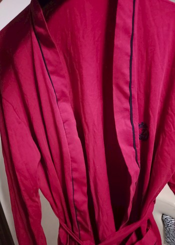 Bordo Uzun Kollu Salaş Midi erkek sabahlık - Görsel 6