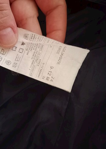 koyu lacivert Kapüşonlu Fermuarlı Erkek Çocuk Mont - Görsel 7