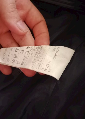 koyu lacivert Kapüşonlu Fermuarlı Erkek Çocuk Mont - Görsel 6