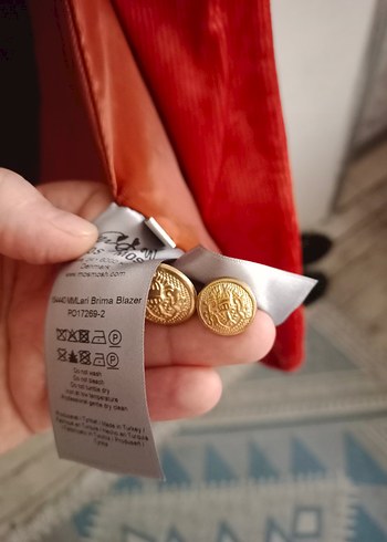 Turuncu Süet Kadın blazer ve pantolon takım 2 li fiyat - Görsel 8