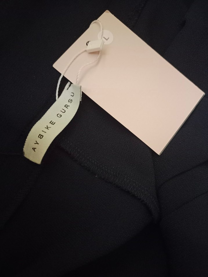 koyu lacivert Kadın Kumaş Pantolon - Görsel 5