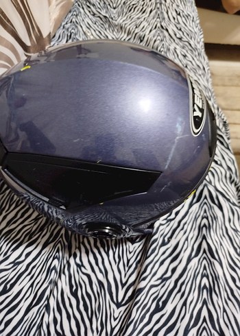 Gri Motosiklet Kaskı, Tokalı, Biker Stili - Görsel 6