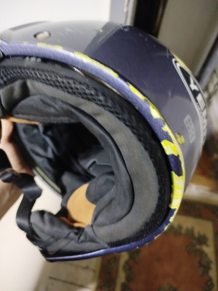 Gri Motosiklet Kaskı, Tokalı, Biker Stili - Görsel 4