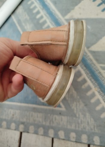 Kız Çocuk Bej Cırtcırtlı Spor Ayakkabı - Görsel 4