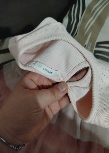 Pembe Kız Çocuk Fırfırlı Elbise - Görsel 5