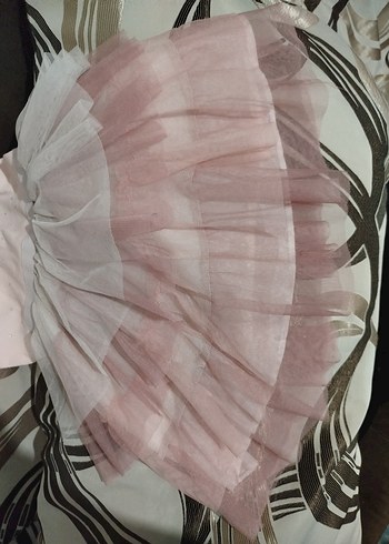 Pembe Kız Çocuk Fırfırlı Elbise - Görsel 6