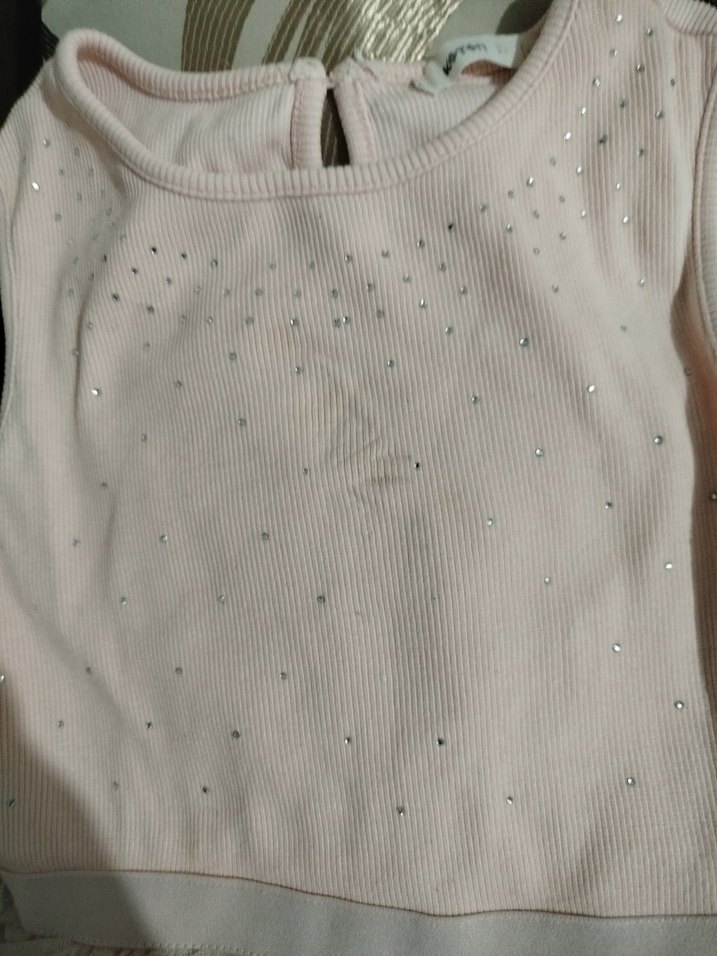 Pembe Kız Çocuk Fırfırlı Elbise - Görsel 3