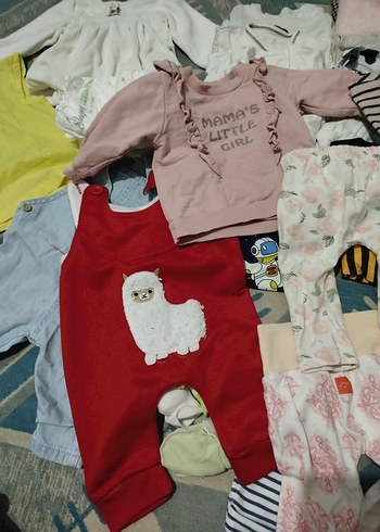 toplu bebek kıyafeti karışık  0-3 ay - Görsel 3
