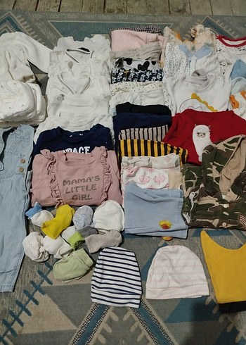 toplu bebek kıyafeti karışık  0-3 ay - Görsel 6