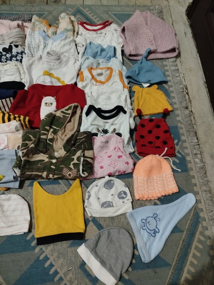 toplu bebek kıyafeti karışık  0-3 ay - Görsel 4