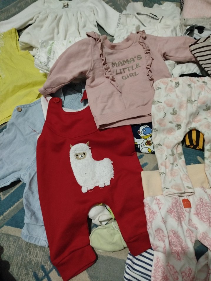 toplu bebek kıyafeti karışık  0-3 ay - Görsel 3