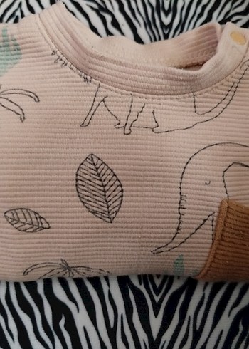 Kahverengi Bohem Baskılı Bebek Takımı - Görsel 6