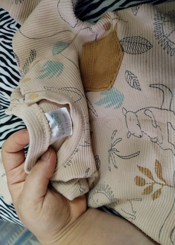 Kahverengi Bohem Baskılı Bebek Takımı - Görsel 5