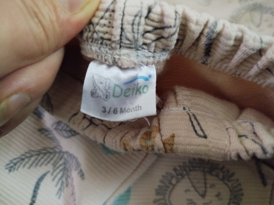 Kahverengi Bohem Baskılı Bebek Takımı - Görsel 4