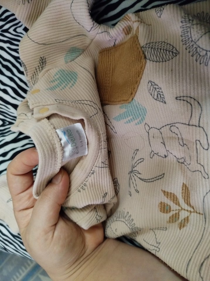 Kahverengi Bohem Baskılı Bebek Takımı - Görsel 5