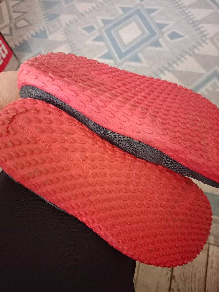 siyah pembe kadın Spor Su Ayakkabısı Velcro - Görsel 5