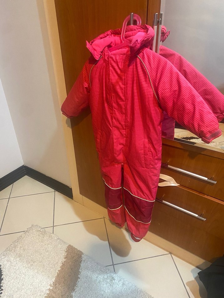 Kız çocuk pembe Kar Tulumu - Görsel 2