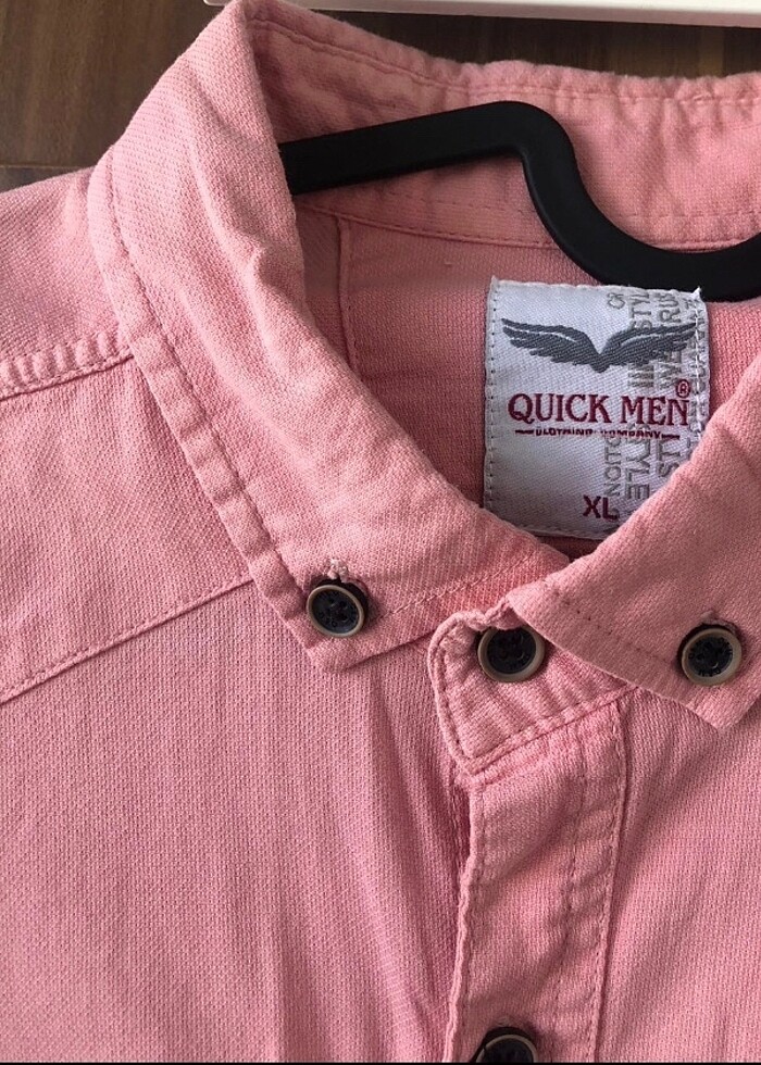 Pamuklu şık gömlek, dar kalıptır, L bedene uygundur - Görsel 2