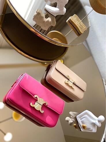 Celine A + kalite Pembe ve Krem