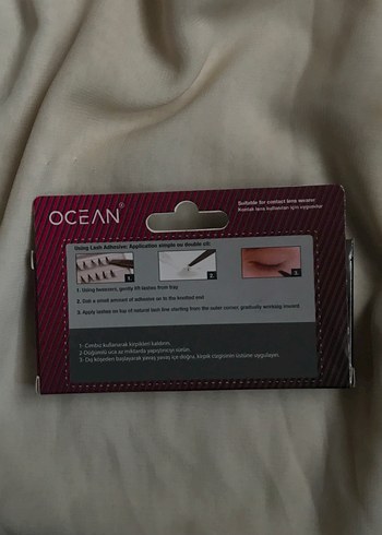 Ocean Vegan Tekli Kirpik 12 mm Bej Gri - Görsel 2
