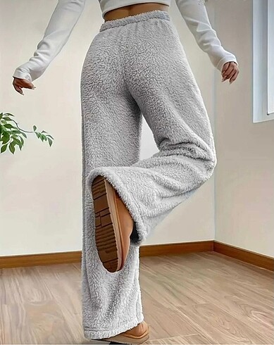 s Beden gri Renk Peluş eşofman alt