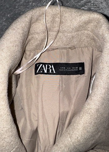 Bej çift düğmeli kaban - Görsel 2