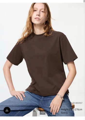 Siyah Kadın Kısa Kollu Oversize Tişört - Görsel 3