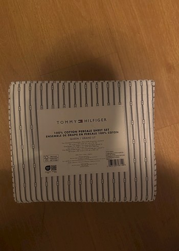 Tommy Hilfiger Gri Çizgili Nevresim Takımı - Görsel 5