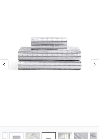 Tommy Hilfiger Gri Çizgili Nevresim Takımı - Görsel 3