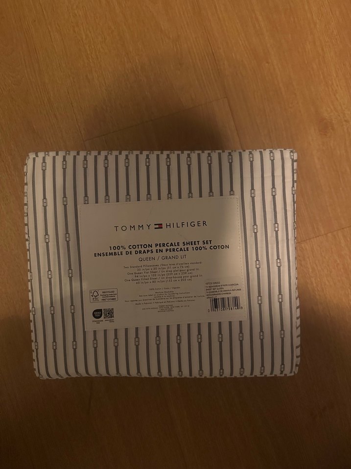 Tommy Hilfiger Gri Çizgili Nevresim Takımı - Görsel 5