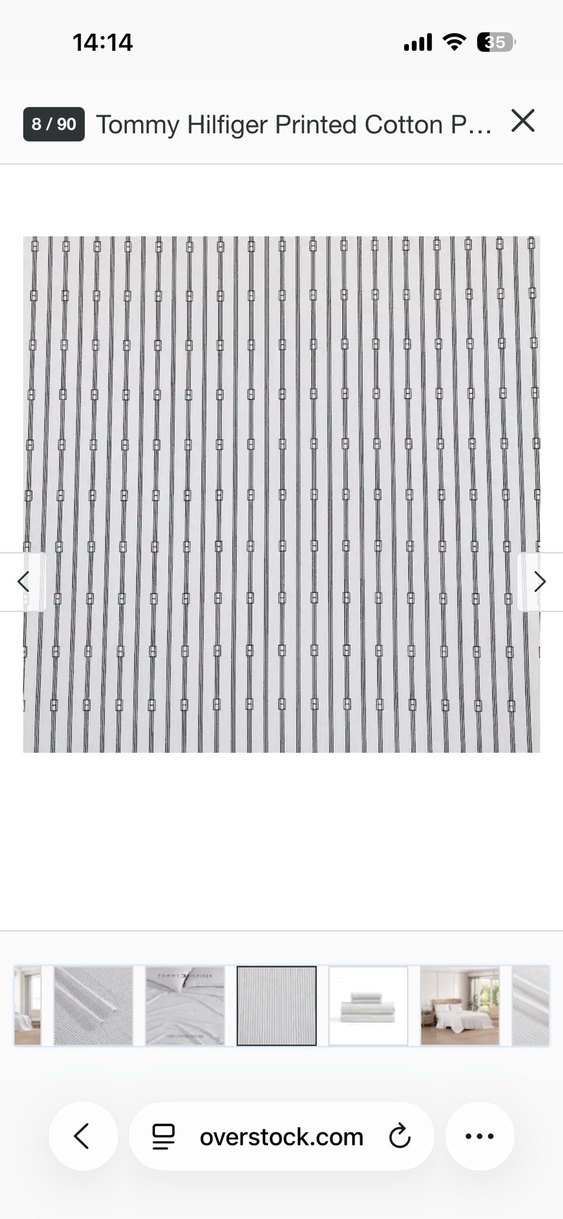 Tommy Hilfiger Gri Çizgili Nevresim Takımı - Görsel 4