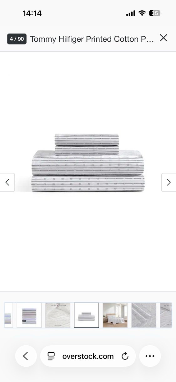 Tommy Hilfiger Gri Çizgili Nevresim Takımı - Görsel 3