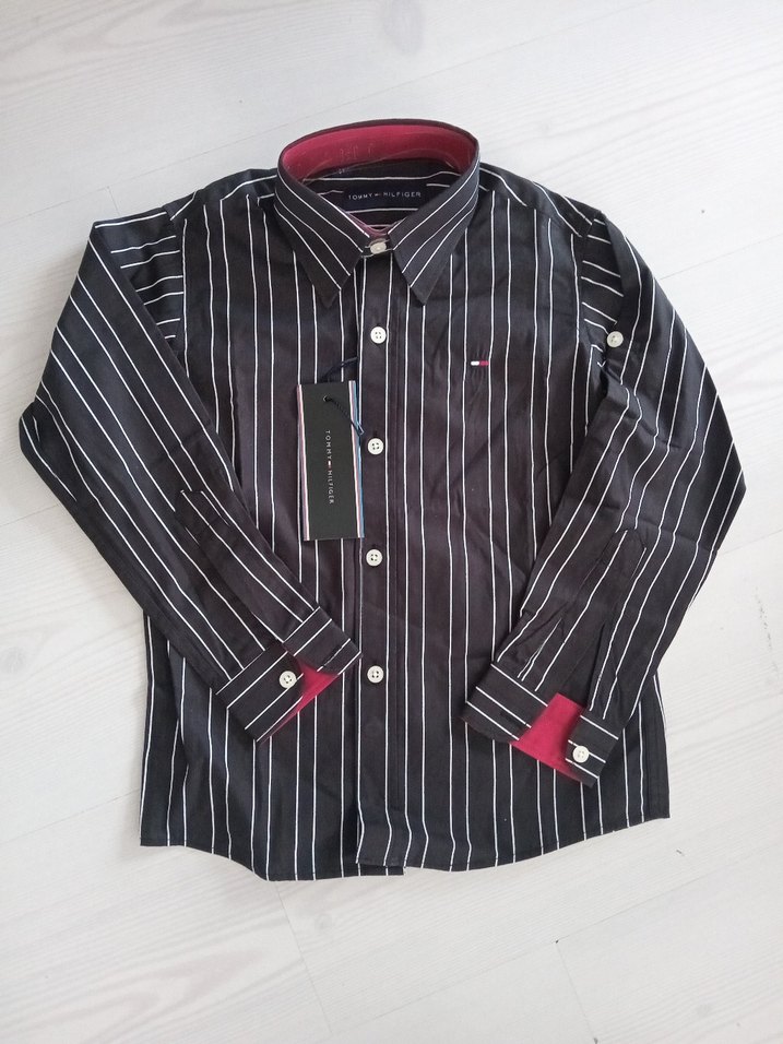 Tommy Hilfiger Erkek çocuk Çizgili Uzun Kollu Gömlek - Görsel 5